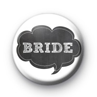 Chalkboard Bride Wedding Badges
