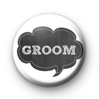 Chalkboard Groom Wedding Badges