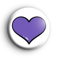 Charity Heart Purple Badge