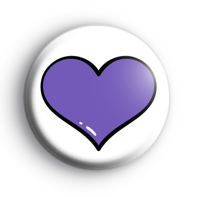 Charity Heart Purple Badge