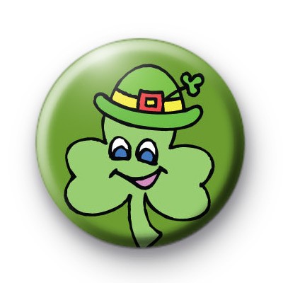 Cheeky Shamrock Button Badges