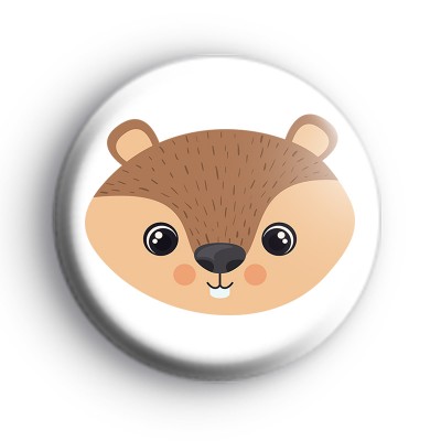 Chipmunk Face Badge