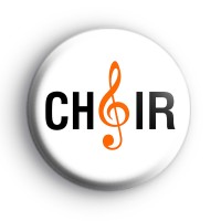 Choir Black and Orange Badge