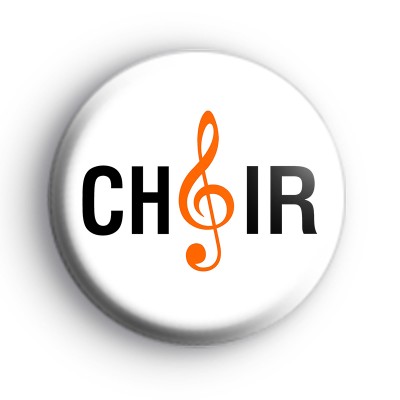 Choir Black and Orange Badge