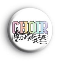 Choir Music Notes Badge Button Badges