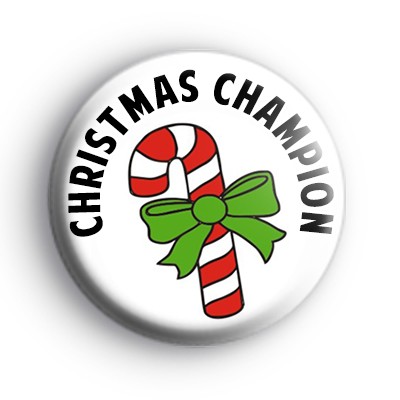 Christmas Champion Candy Cane Badge