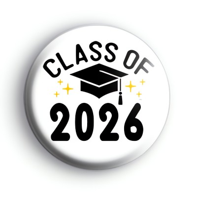 Class of 2026 School Leaver Button Badge