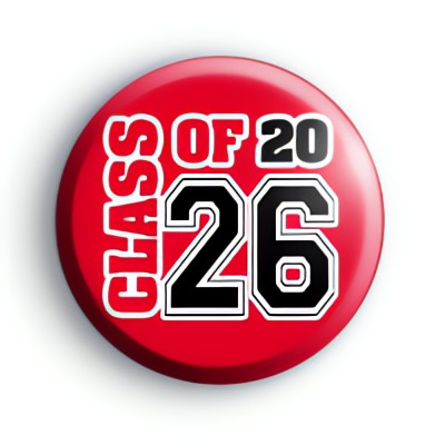 Red and Black Class of 26 Badge