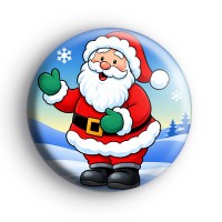 Santa Claus Button Badges