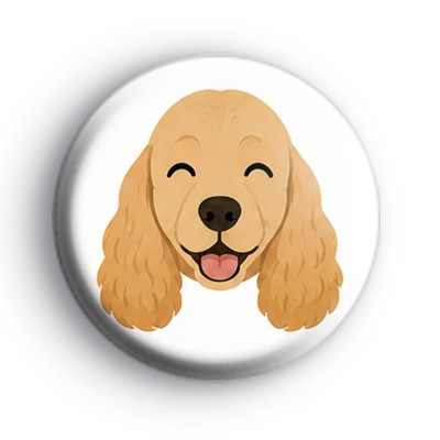 Cocker Spaniel Dog Button Badge
