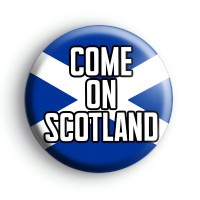 Come On Scotland Football Badge Button Badges