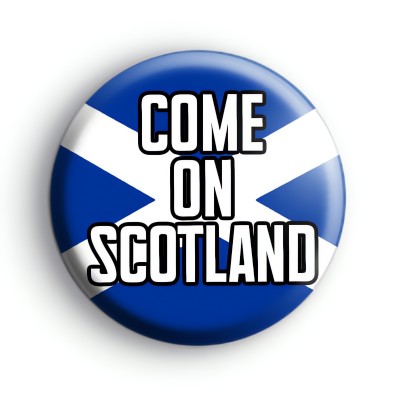 Come On Scotland Football Badge