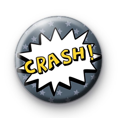 Comic Book CRASH Button Badge