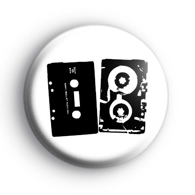 Classic Cassette Tape Badge