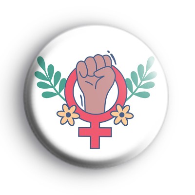 Pretty Female Empowerment Symbol Badge