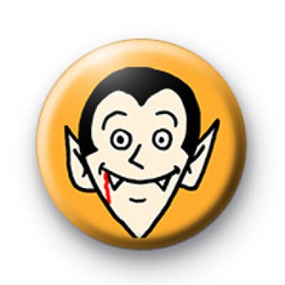 Count Dracula Spooky Halloween Button Badge