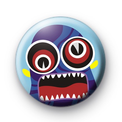 Crazy Wild Eyed Monster Badge