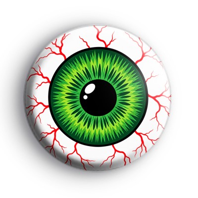 Green Eye Ball Button Badge