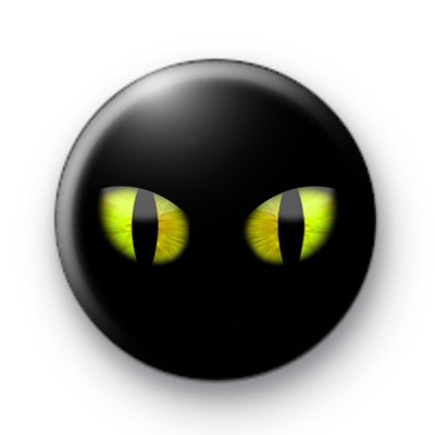 Creepy Cats Eyes Badge