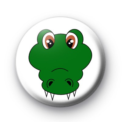 Crocodile Button Badge
