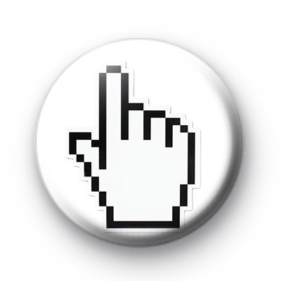 Cursor Hand Pin Badge