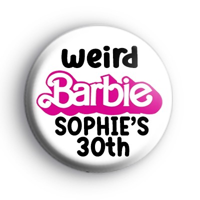 Custom Barbie Name Badge