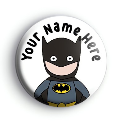 Custom Bat Boy Superhero Name Badge