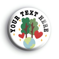 Custom Earth Button Badge