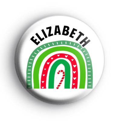 Custom Festive Rainbow Name Badge