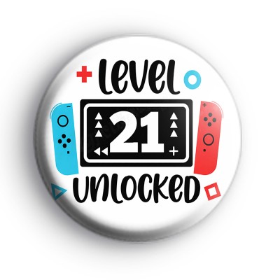Custom Age Level Up Gamer Birthday Badge