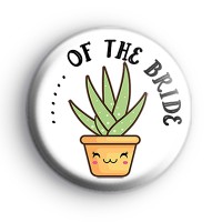 Succulent Custom of the Bride Badge