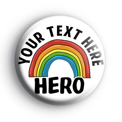 Personalised HERO Rainbow Badge
