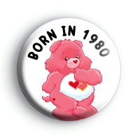Custom 1980s Carebear Birthday Badge Button Badges