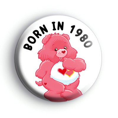 Custom 1980s Carebear Birthday Badge