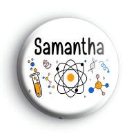 Custom Science Name Badge Button Badges