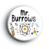 Custom Science Teacher Name Badge Button Badges