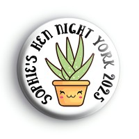 Succulent Custom Hen Party Badge