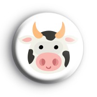 Cow Face Farmyard Animal Badge