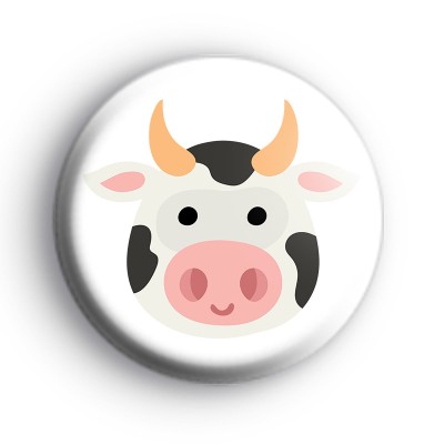 Cow Face Farmyard Animal Badge