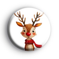 Rudolph Badge Button Badges