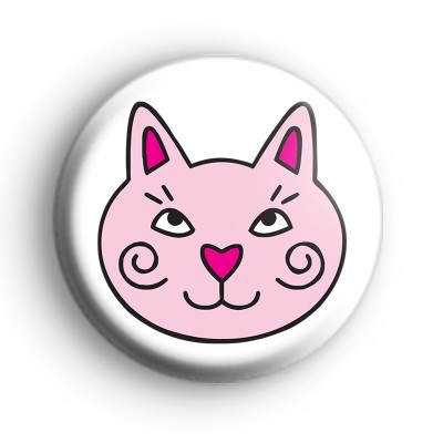 Pink Cat Badges