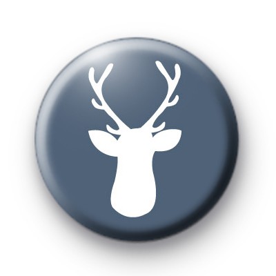 Blue Stag Head Badge