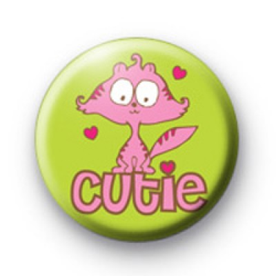 Cutie Cat Pink Badge
