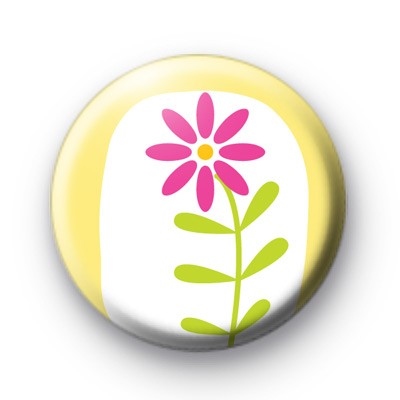 Daisy Daisy Flower Button Badge