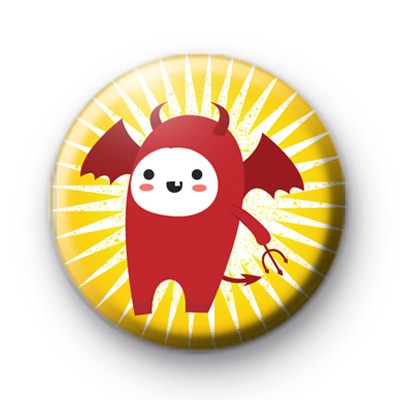 Devil At Halloween Badge
