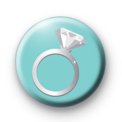 Diamond Ring Button Badges