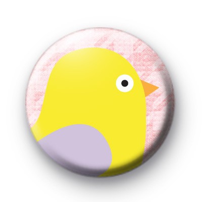 Easter Chicky Chick Yellow Badge