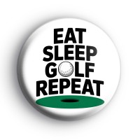 Eat Sleep Golf Repeat Badge