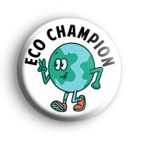 Eco Champion Earth Badge Button Badges