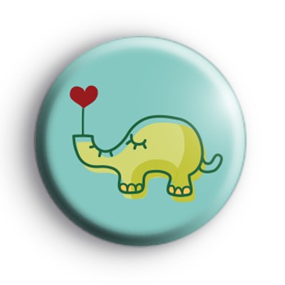 Elephant Love Button Badges